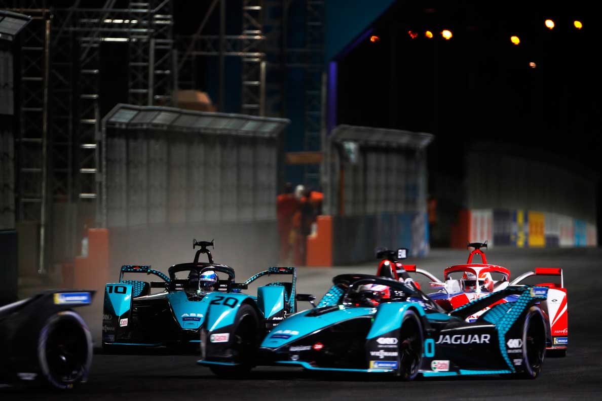 Formula E 2021 -Podium Finish For Mitch Evans & jaguar racing Under The Lights At The Diriyah E-Prix