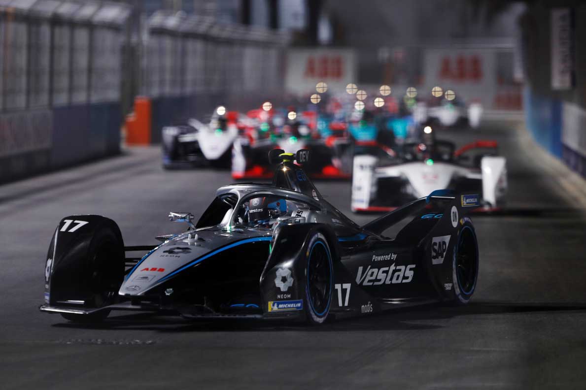Mercedes-EQ Formula E Team And Neom Celebrate Diriyah e-Prix Success