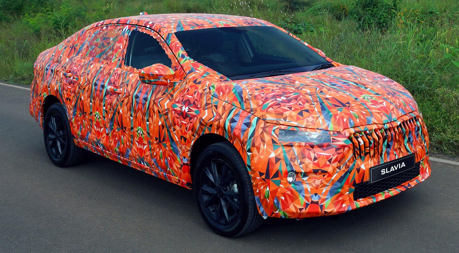 Camouflage Wrap For New ŠKODA SLAVIA Is The Result Of A Design Contest