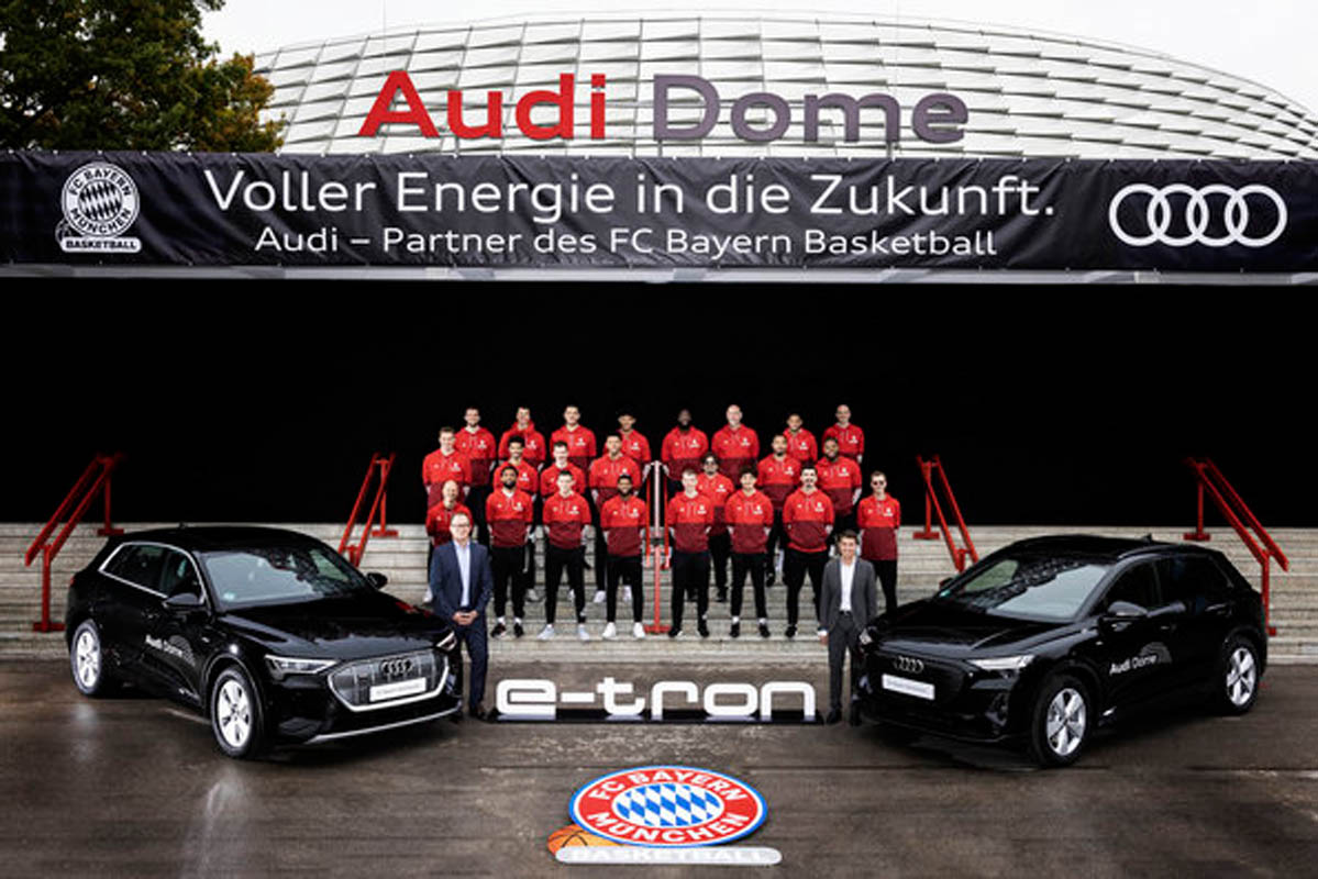 Audi Electrifies FC Bayern Basketball Players