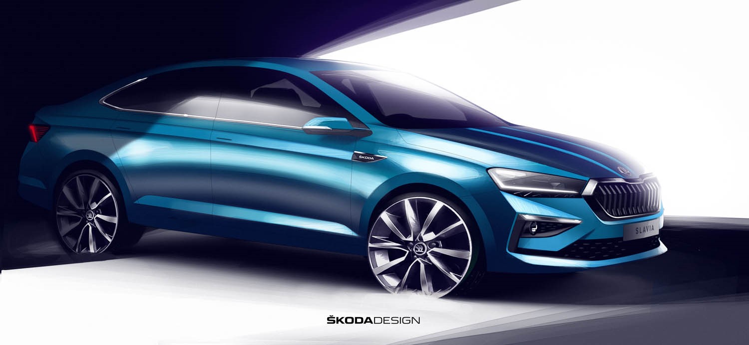 Škoda Auto Showing First Sketches Of New Slavia