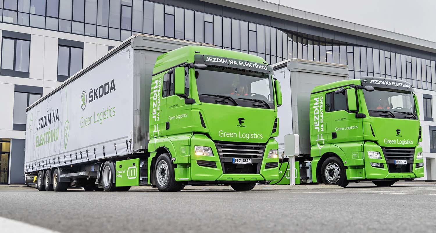 Škoda Auto Trials Electric Trucks In Internal Logistics