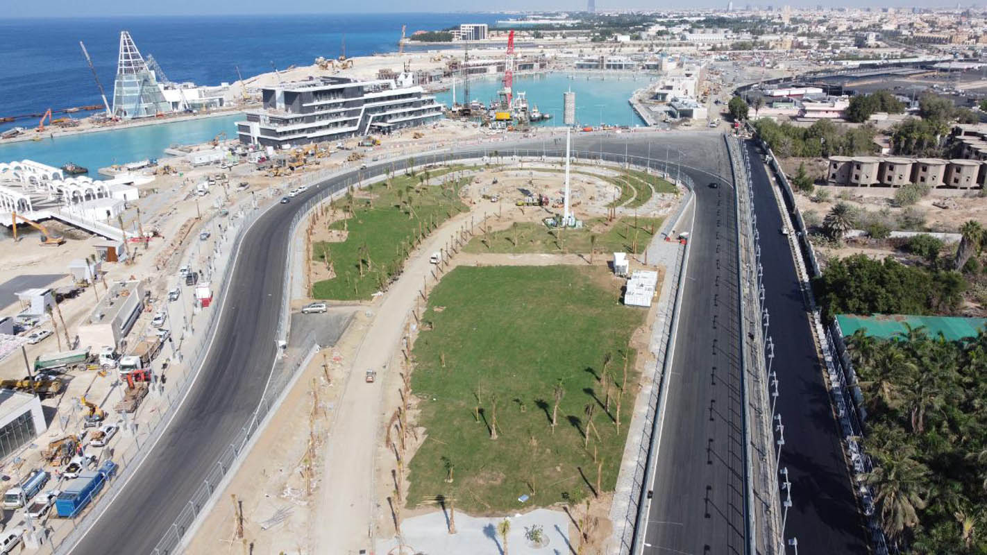 Jeddah Corniche Circuit Nears Completion Ahead Of The Saudi Arabian Grand Prix 2021