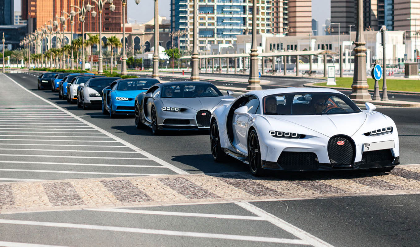 بوغاتي تنظّم جولة القيادة السنوية الثانية لمالكي سياراتها الرياضية الفاخرة في الإمارات