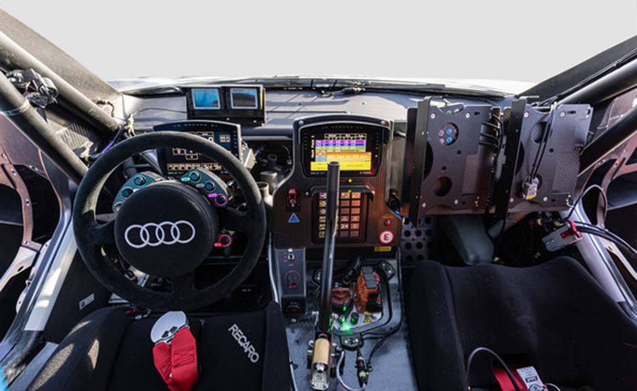 The Cockpit Of The Audi RS Q E-Tron For The Dakar Rally – High-Tech Control Center In The Desert