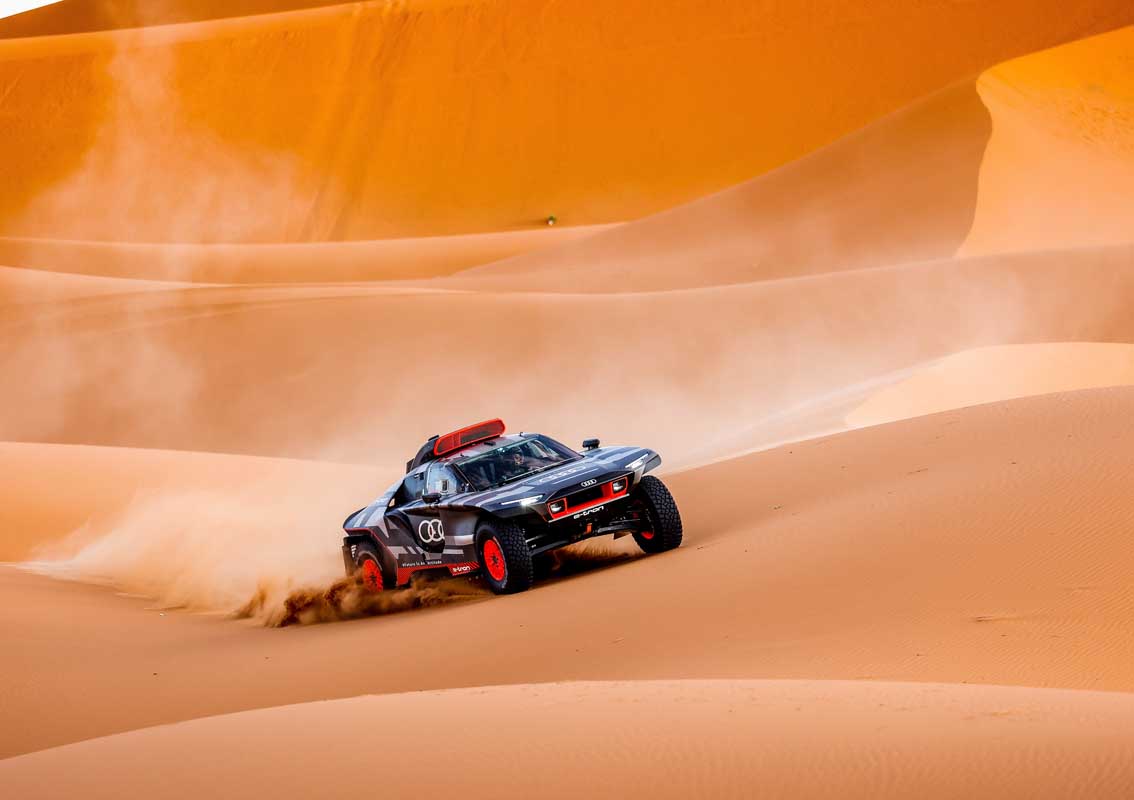 Audi RS Q E-Tron Ahead Of Its First Dakar Rally
