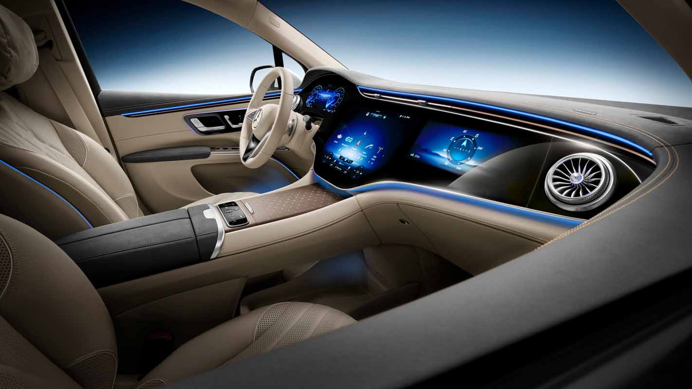 Mercedes-Benz Unveiled The Interior Of the All-New EQS SUV