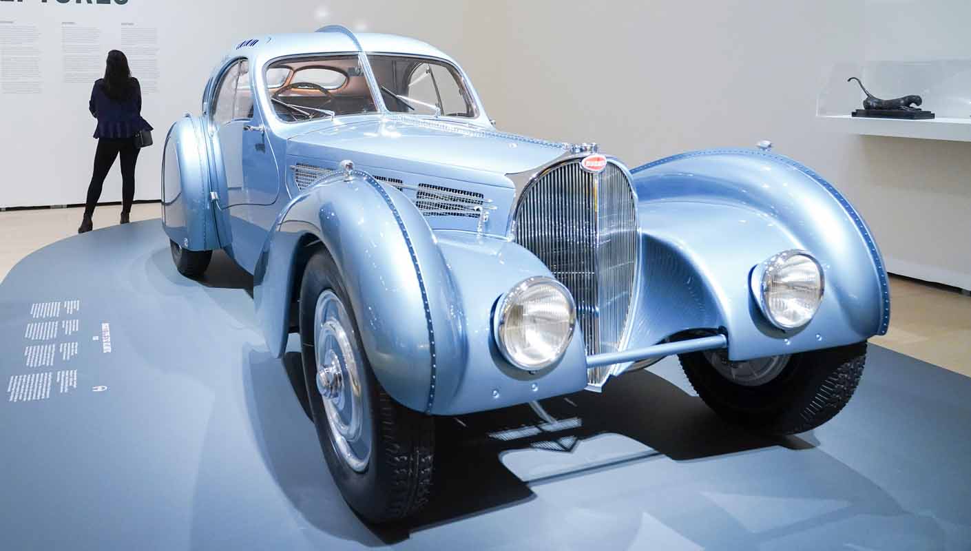 Bugatti Type 57 SC Atlantic Showcased At The Guggenheim Museum Bilbao Exhibition