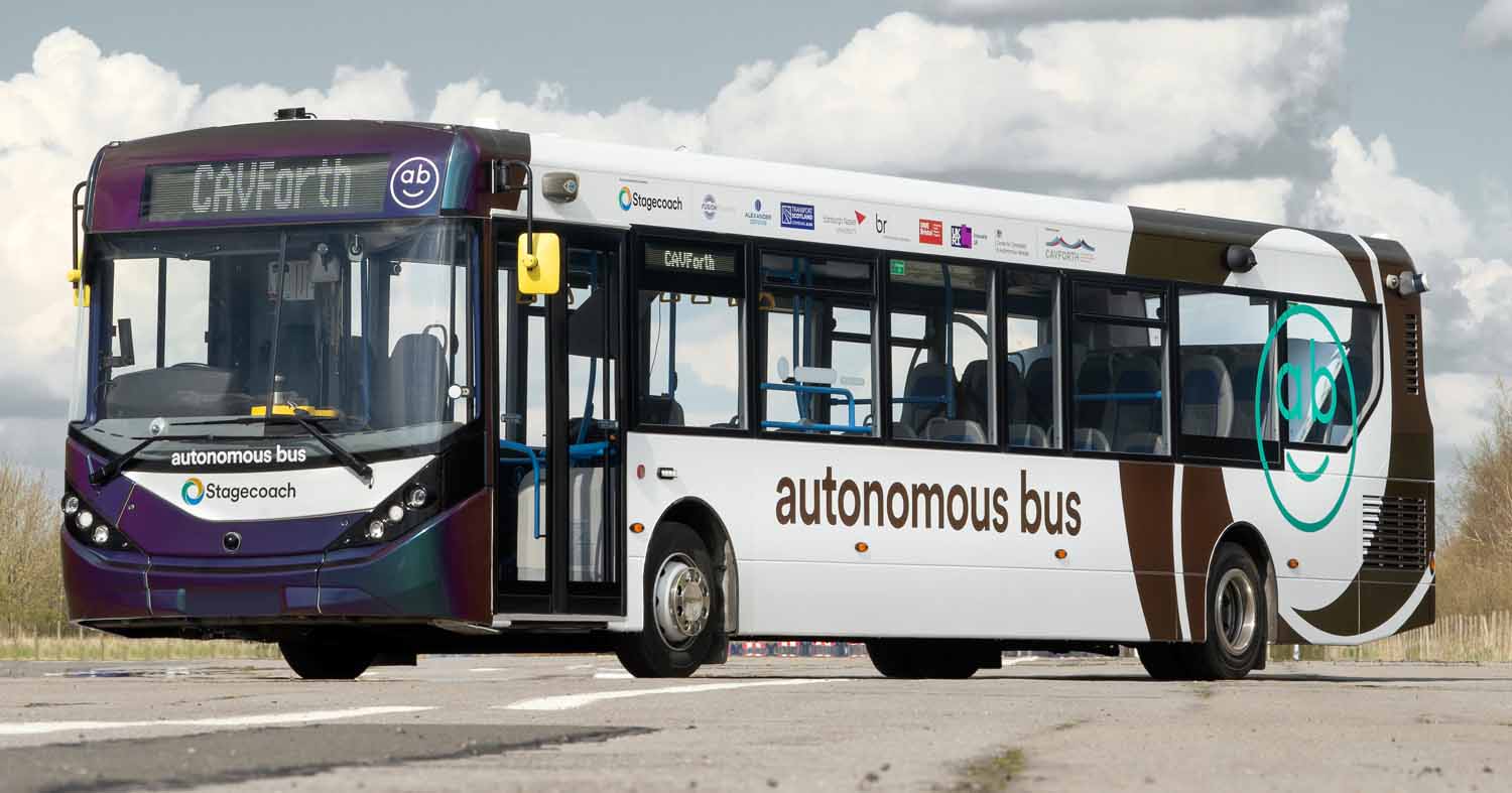 UK’s First Full-Sized Autonomous Bus Takes To The Roads Of Scotland For The First Time