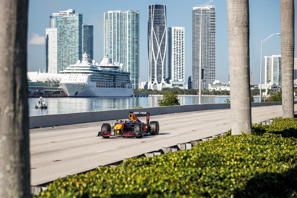 Sergio Pérez Races From NYC To Florida Ahead Of MiamiGP Sergio Pérez Races From NYC To Florida Ahead Of MiamiGP